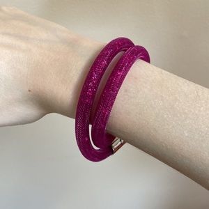 🖤 Swarovski Purple Stardust Double Wrap Bracelet Choker